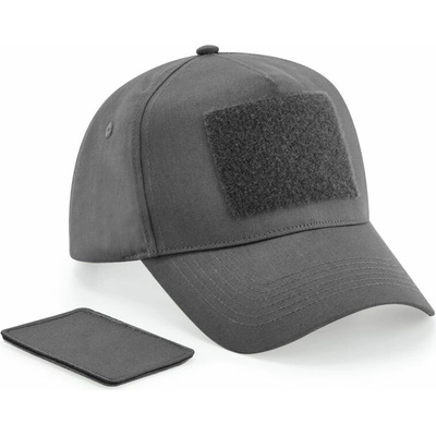 Beechfield B638 5 panelová s nášivkou 53.0638 graphite grey