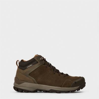 Oboz Обувки Oboz Men's Sypes Wide Leather Waterproof Hiking Boots - Cedar Brown