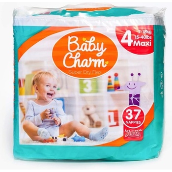 Baby Charm Super Dry Flex 4 Maxi 7-18 kg 37 ks