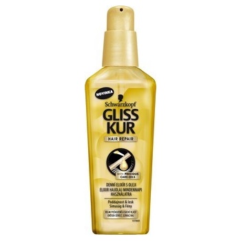 Gliss Kur Ultimate Repair denní elixír s oleji pro poškozené a suché vlasy 75 ml