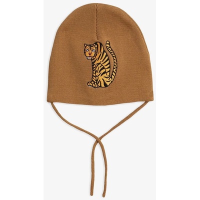 Mini Rodini Hnedá čiapka s tigrom