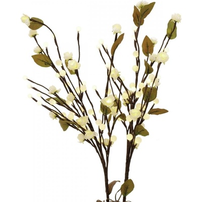 Camelie, s bílými LED diodami, 50 cm
