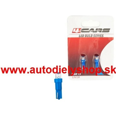 LED žiarovka 1LED 12V T5 modrá