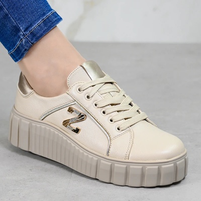 Ежедневни дамски обувки A18091-3 Beige