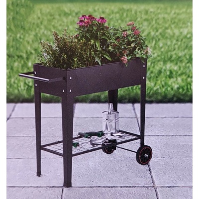 PARKSIDE Vyvýšený záhon na kolečkách 93 x 41 x 81 cm, černá – Zbozi.Blesk.cz