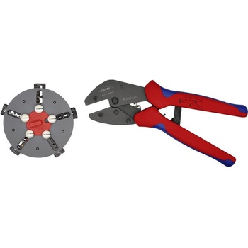 Knipex MultiCrimp 97 33 02 krimpovací kleště neizolované otevřené zástrčky , izolované kabelové koncovky , izolované zástrčky , dutiny na kabely , neizolované