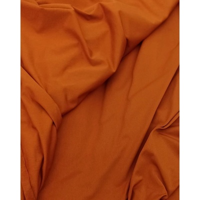 Bavlněný úplet s elastanem, 1 metr, 185gr/m2, skořicový