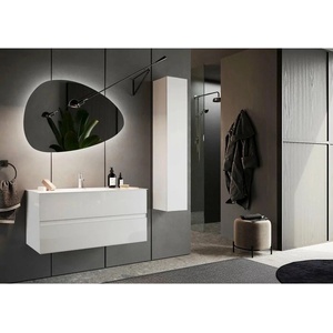 LC Mobili Комплект от бял долен шкаф и стенен умивалник LC Mobili Italia Start 101x53x47 см (439013-S100)