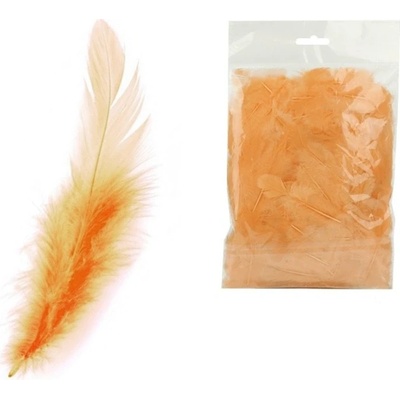 Peří barevné Luma, lososové, 10g