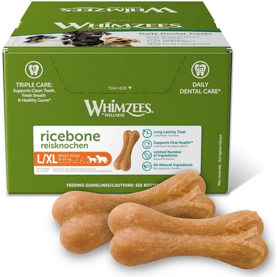 Whimzees Rýžová kost L 11,4 cm 60 g 50 ks