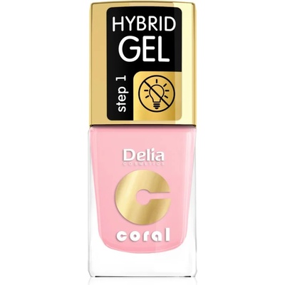 Delia Cosmetics Coral Nail Enamel Hybrid Gel гел лак за нокти цвят 04 11ml