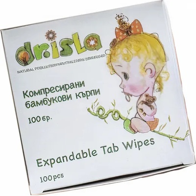 Dr. Isla Компресирани бамбукови кърпи Dr. Isla - 100 броя (TW100)