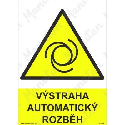 Manutan Výtraha automatický rozběh, samolepka 148 x 210 x 0,1 mm A5