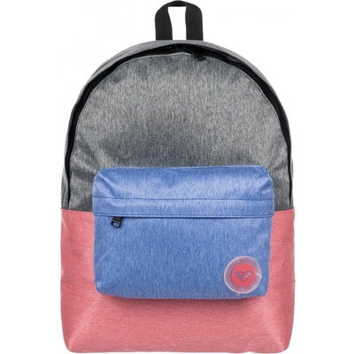 Roxy Sugar Baby Colorblock šedý/modrý/červený 16 l