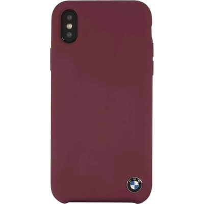 BMW Signature Silicone Hard Case - твърд силиконов кейс за iPhone XS, iPhone X (червен)