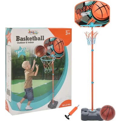 Vidaxl Prenosná basketbalová súprava nastaviteľná 109-141 cm