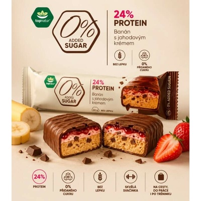 Topnatur Proteinová tyčinka 0% SUGAR 40 g – Hledejceny.cz