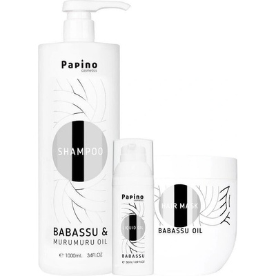Papino Cosmetics Реконструиращ комплект с масло от бабасу и мурумуру Papino Cosmetics Babassu and Murumuru