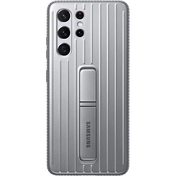Samsung Protective Standing Cover EF-RG998CJ - оригинален хибриден кейс за Samsung Galaxy S21 Ultra (сив)