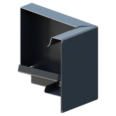 Satjam Kwadra Čelo masky žľabu hranaté pravé 0,6 mm RAL 7016 antracit