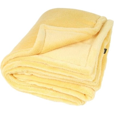 Deka O´Lala Pets dvouvrstvá žlutá 200x155