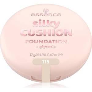 essence silky CUSHION FOUNDATION фон дьо тен в гъба със средно покритие цвят 115 12 гр