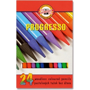 KOH-I-NOOR Цветни моливи KOH-I-NOOR 8758 Progresso цилиндрични 24 броя 7140095002 (8758024007PZ)