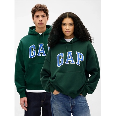 GAP Oversize mikina s logem Extra Heavyweight Unisex Zelená