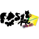 Škrábacie obrázky Ses Creative Vyškrabávacie obrázky Zvieratká 6 ks