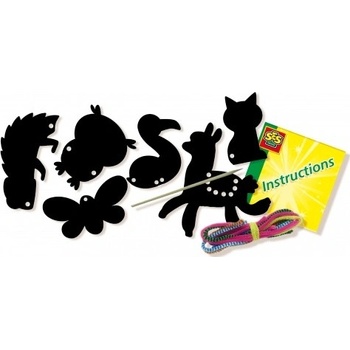 Ses Creative Vyškrabávacie obrázky Zvieratká 6 ks