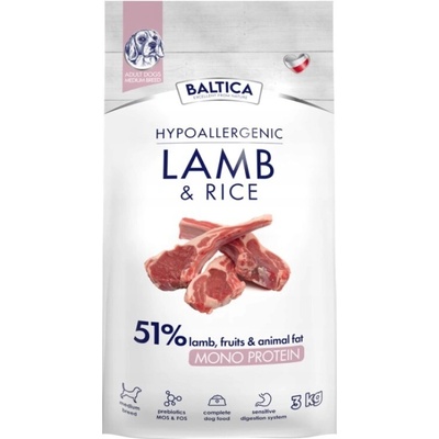 Baltica Monoprotein Adult Medium Lamb & Rice 3 kg