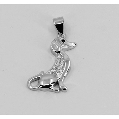 Steel Edge Stříbrný přívěsek pejsek 308956004