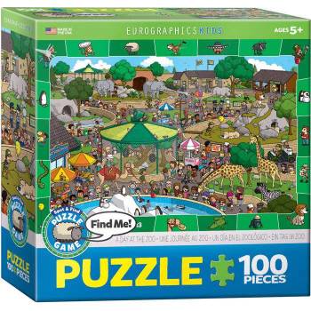 Image 1 of EUROGRAPHICS - Puzzle A Day at the Zoo 100XXL - 100 piese