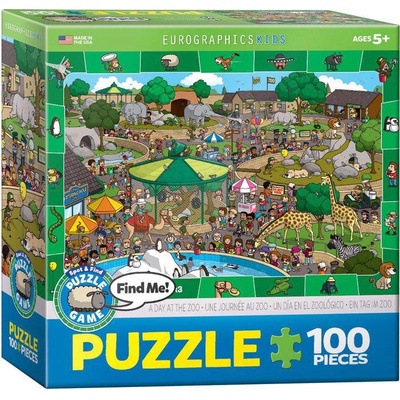 EUROGRAPHICS - Puzzle A Day at the Zoo 100XXL - 100 piese