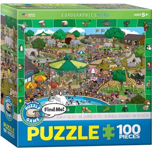 EUROGRAPHICS - Puzzle A Day at the Zoo 100XXL - 100 piese