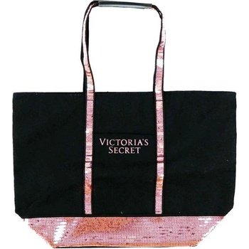 Victoria´s Secret Tote Back black Pink Sequins taška