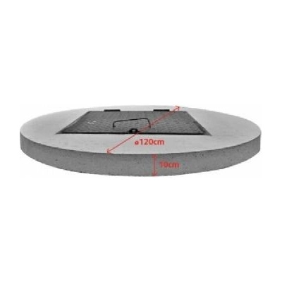 Betonový poklop 1200/80mm (ocel. poklop 600x600mm) – Zboží Dáma