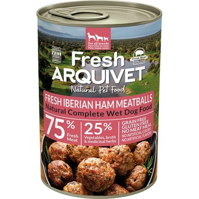 Arquivet Fresh Mäsové guľky s iberskou šunkou sladkými zemiakmi a brokolicou 400g