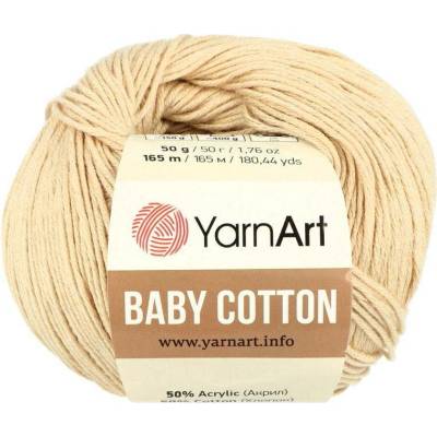 YarnArt Baby Cotton 404 latte hnědá