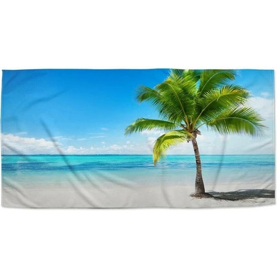 SABLIO Ručník - Palma na pláži 50x100 cm