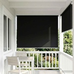 vidaXL Щора за открито с UV защита Черно 140 x 230 cm (Ш x В) (42041260)