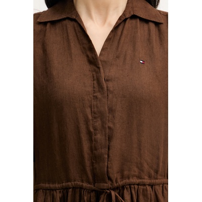 Tommy Hilfiger лятна рокля от лен (WW0WW48950)