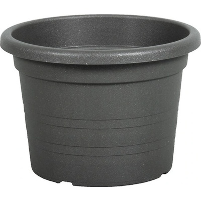Nohel Garden Kvetník CILINDRI plastový antracitový - 14x10cm