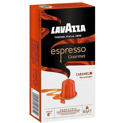 10 бр. алуминиеви кафе капсули Lavazza Espresso Gourmet Caramel съвместими с Nespresso®