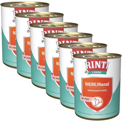 RINTI Консерва RINTI Canine Renal говеждо 6 x 800 г