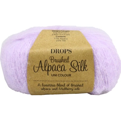 Drops Brushed Alpaca Silk UNI 34 jemná lila