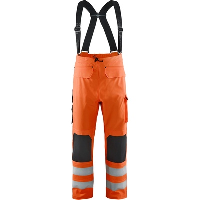 Blåkläder AB 1302 výstražné nohavice do dešte trída 2 oranžová