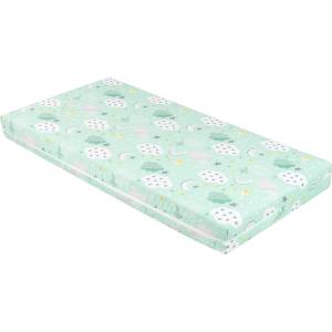 Kikkaboo Бебешки матрак Kikkaboo - Siesta, 60 х 120 х 10 cm, Clouds Mint (41107030063)