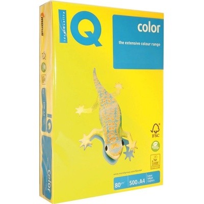 papír barevný A4 80 g/m2 IQ color intenzivní zlatožlutá SY40 500 listů