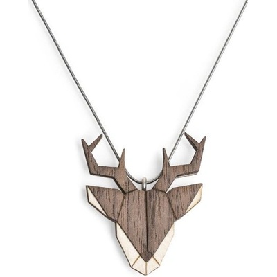 BeWooden Dámský dřevěný přívěsek na krk Deer Pendant AP3